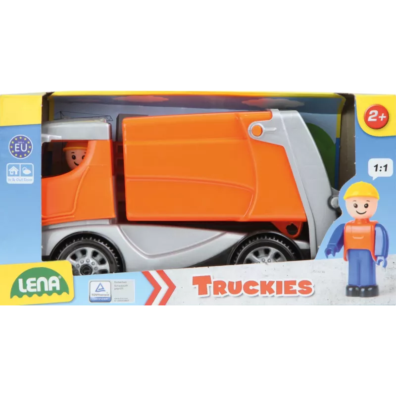 Lena Truckies camião do lixo, camião, 2 ano(s), plástico, cinzento, laranja