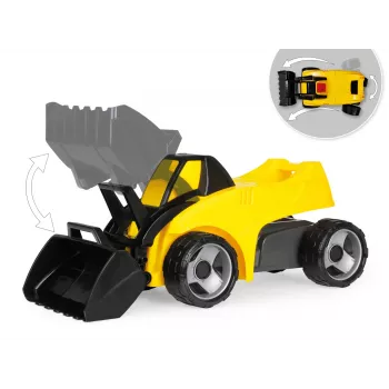 Carregadora Lena GIGA TRUCKS 02145 plástico aço preto amarelo