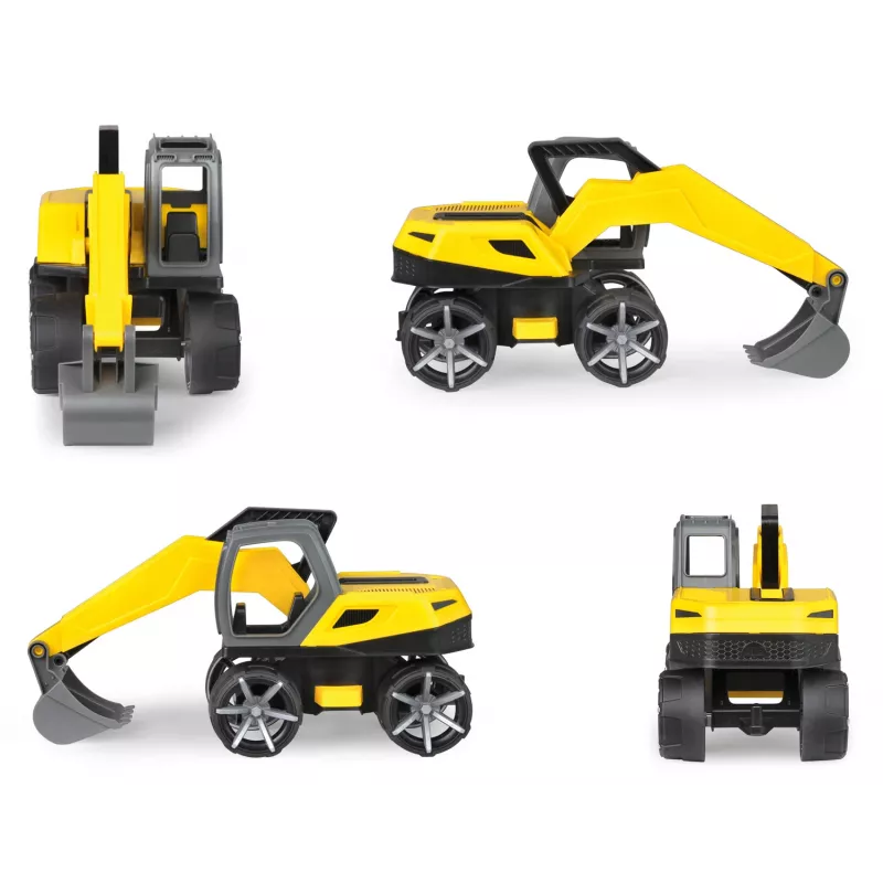 Escavadora de brincar Lena TRUXX SM04531, idade recomendada 2+, cinzento e amarelo
