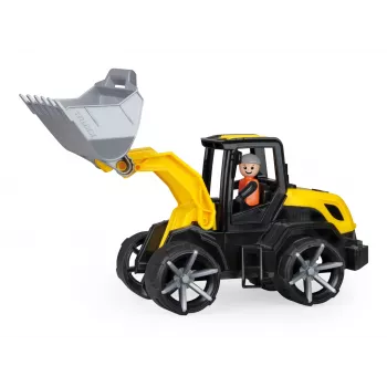 Pá carregadora de brincar LENA TRUXX² 04532 com figura, amarelo
