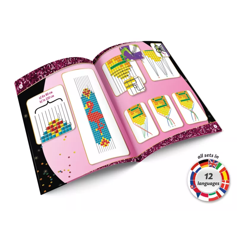 Bastidor de tear de contas Lena 42722 Rocailles – bastidor de tear leve e de altura ajustável
