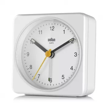 Despertador de quartzo Braun BC03W branco