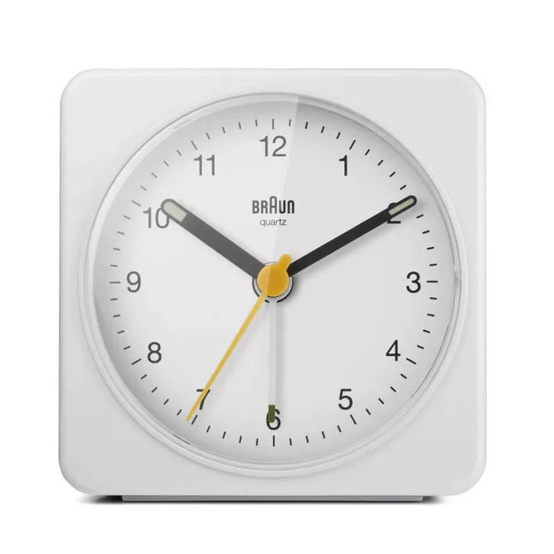 Despertador de quartzo Braun BC03W branco
