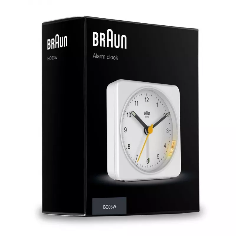 Despertador de quartzo Braun BC03W branco