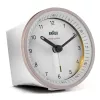 Despertador de quartzo Braun BC07 rosa, branco