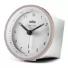 Despertador de quartzo Braun BC07 rosa, branco