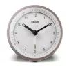 Despertador de quartzo Braun BC07 rosa, branco