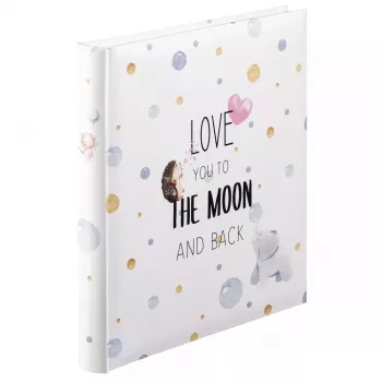 Álbum de fotografias Hama To The Moon preto, azul, rosa, branco, amarelo 300 folhas 10 x 15 cm