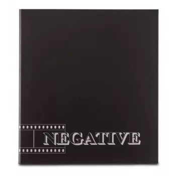 Ficheiro de anéis para negativos Hama A4 preto arquivador 290x325mm