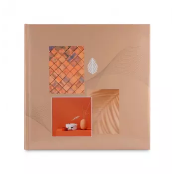 Álbum de fotografias Hama Singo II terracota 100 folhas encadernação