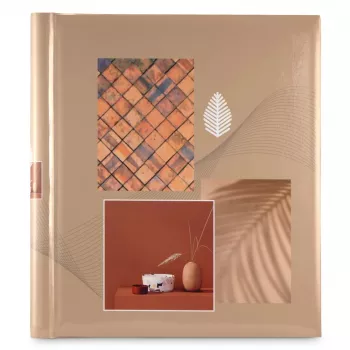 Hama Singo II álbum de fotografias autoadesivo, 28x31 cm, 20 páginas brancas, terracota (00007638)