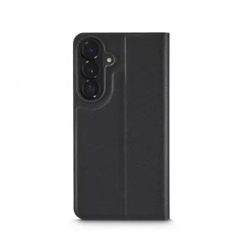 Capa tipo carteira HAMA para telemóvel para ecrãs de 17 cm (6,7 polegadas) — compatível com Samsung Galaxy S26+, preto, 2 compartimentos para cartões, suporte de mesa
