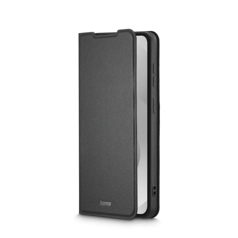 Capa tipo carteira HAMA para telemóvel para ecrãs de 17 cm (6,7 polegadas) — compatível com Samsung Galaxy S26+, preto, 2 compartimentos para cartões, suporte de mesa