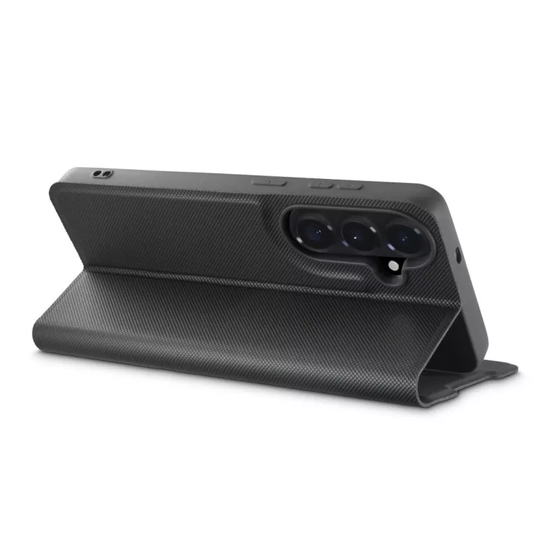 Capa tipo carteira HAMA para telemóvel para ecrãs de 17 cm (6,7 polegadas) — compatível com Samsung Galaxy S26+, preto, 2 compartimentos para cartões, suporte de mesa