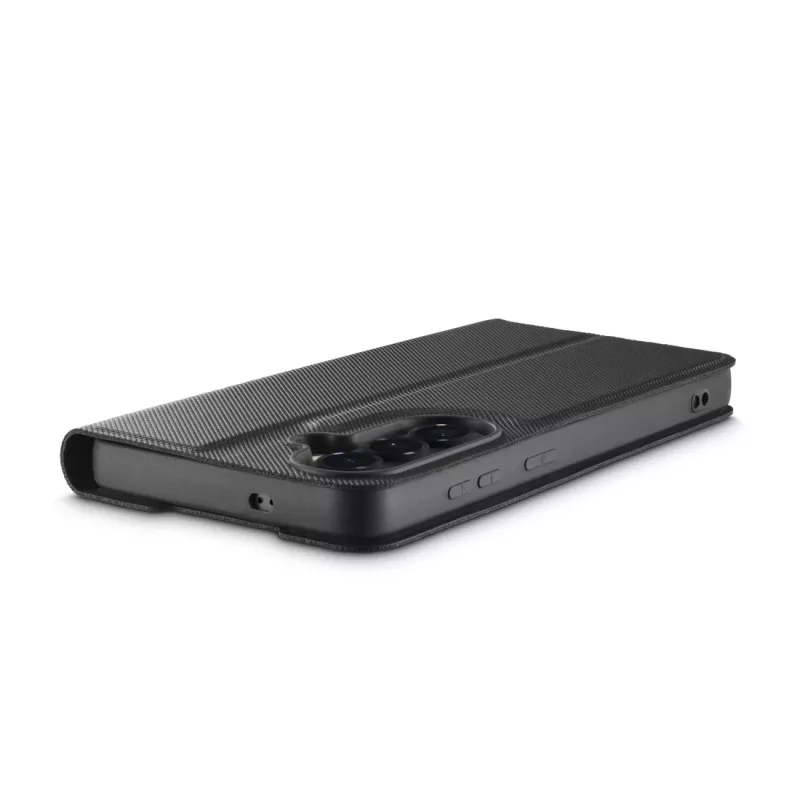 Capa tipo carteira HAMA para telemóvel para ecrãs de 17 cm (6,7 polegadas) — compatível com Samsung Galaxy S26+, preto, 2 compartimentos para cartões, suporte de mesa