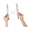 Suporte para portátil Hama em alumínio prateado 39,1 cm (15,4 polegadas)