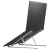 Suporte para portátil Hama em alumínio prateado 39,1 cm (15,4 polegadas)