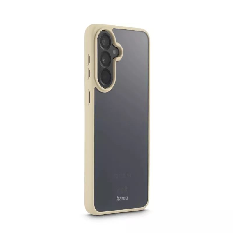 Capa para telemóvel HAMA Frame Protect para Samsung Galaxy A57 5G – tipo de capa, compatível com ecrã de 17 cm (6,7 polegadas), bege transparente