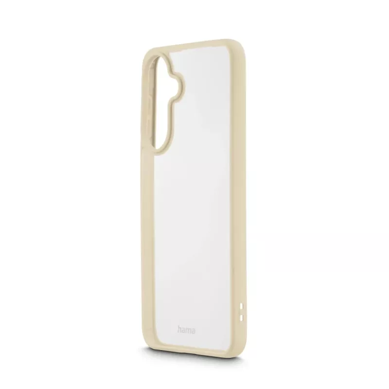 Capa para telemóvel HAMA Frame Protect para Samsung Galaxy A57 5G – tipo de capa, compatível com ecrã de 17 cm (6,7 polegadas), bege transparente