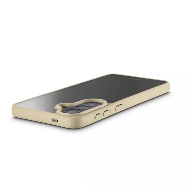 Capa para telemóvel HAMA Frame Protect para Samsung Galaxy A57 5G – tipo de capa, compatível com ecrã de 17 cm (6,7 polegadas), bege transparente