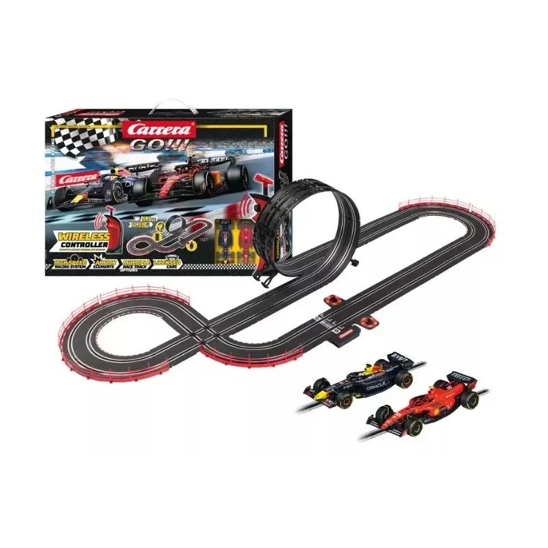 Conjunto de slot car CARRERA GO!!! pista de corrida Formula Free Racing sem fios 20062581