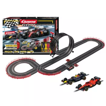 Conjunto de slot car CARRERA GO!!! pista de corrida Formula Free Racing sem fios 20062581