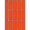 Etiquetas multiusos HERMA 2412 20x50 mm vermelho papel mate escrita à mão