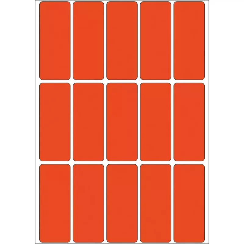 Etiquetas multiusos HERMA 2412 20x50 mm vermelho papel mate escrita à mão