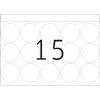 Etiquetas para máquinas de impressão HERMA DP1 Ø 32 mm redondas branco papel mate
