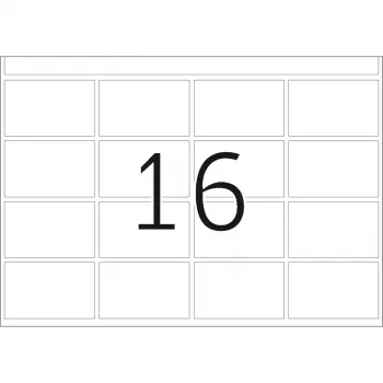 Etiquetas para máquinas de impressão HERMA DP1 25x40 mm branco papel mate