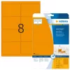 Etiquetas autoadesivas para impressora HERMA etiquetas néon A4 99,1x67,7 mm