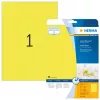 Etiquetas HERMA néon A4 210x297 mm amarelo vivo papel mate 20 unidades