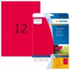 Etiquetas autoadesivas para impressora HERMA etiquetas néon A4 Ø 60 mm redondas vermelho vivo