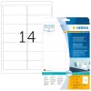 Etiquetas de endereço removíveis HERMA 99,1x38,1 mm branco 350 unidades