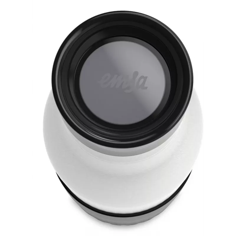 EMSA Bludrop Sleeve N3110500 garrafa de água fitness, desporto 500 ml aço inoxidável preto, aço inoxidável