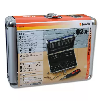 Conjunto de bits para chave de fendas KWB 106800 63 peças