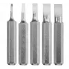 Conjunto de bits para chave de fendas KWB 128540 — 5 unid., pontas planas, 28 mm