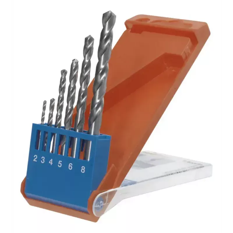Conjunto de brocas kwb SILVER STAR HSS 6 peças rotação à direita