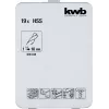 Conjunto de brocas KWB 421856 19 unid. brocas helicoidais 1,0 - 10 mm