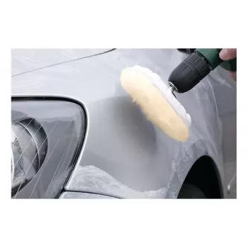 Esponja de polir KWB 485500 — almofada de polir, diâmetro de trabalho 13,5 cm, branco