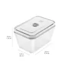 Caixa de conservação ZWILLING FRESH & SAVE retangular vidro 1,6 L, tampa de plástico com fecho, adequada para forno/micro-ondas