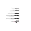 Conjunto de bloco com facas e talheres ZWILLING Gourmet 7 peças — lâminas de aço, cabos de plástico, 2,51 kg