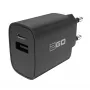 Carregador móvel 2GO 797273 universal preto carregamento rápido AC