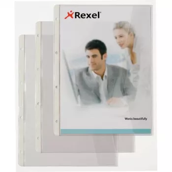 Rexel pasta de documentos com tampa dobrável, 210 x 297 mm (A4), transparente, 0,13 mm, 233 mm, 301 mm, 2 mm