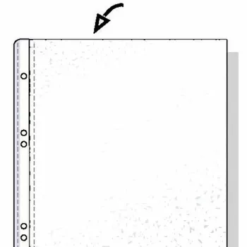 Rexel saco A6 PP 80 mícron aberto em cima gofrado, A6, transparente, 125 mm, 20 mm, 150 mm, 109 g