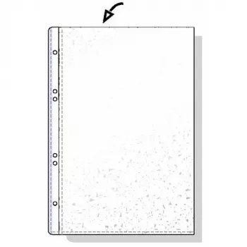 Rexel saco A6 PP 80 mícron aberto em cima gofrado, A6, transparente, 125 mm, 20 mm, 150 mm, 109 g