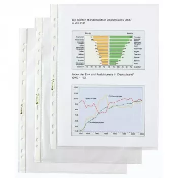 Rexel saco - qualidade premium, 210 x 297 mm (A4), transparente, polipropileno (PP), vertical, 10 unid.