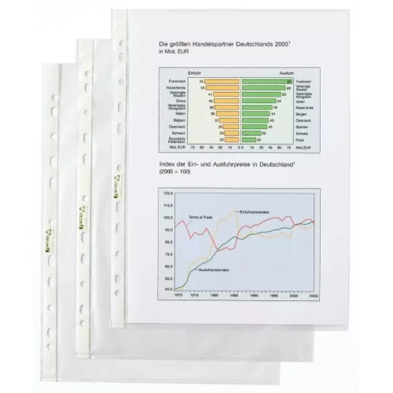 Rexel saco - qualidade premium, 210 x 297 mm (A4), transparente, polipropileno (PP), vertical, 10 unid.