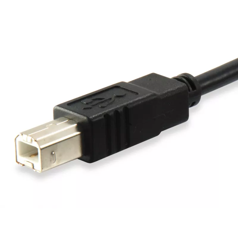 Equip Cabo USB 2.0 Type-C para Type-B, 1 m, USB B, USB C, USB 2.0, Macho/Macho, Preto