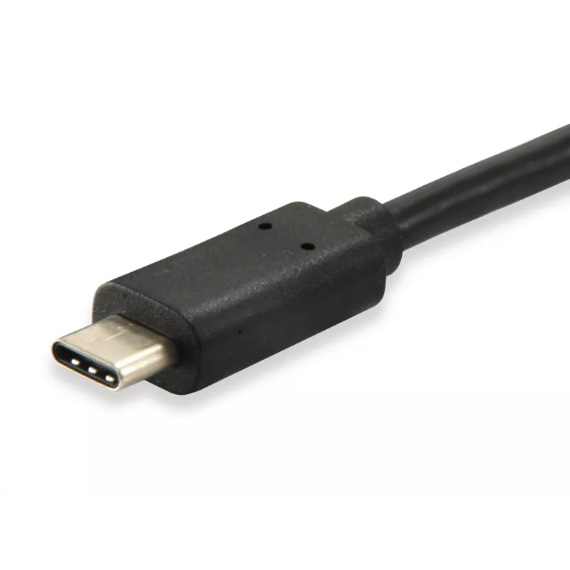 Equip Cabo USB 2.0 Type-C para Type-B, 1 m, USB B, USB C, USB 2.0, Macho/Macho, Preto